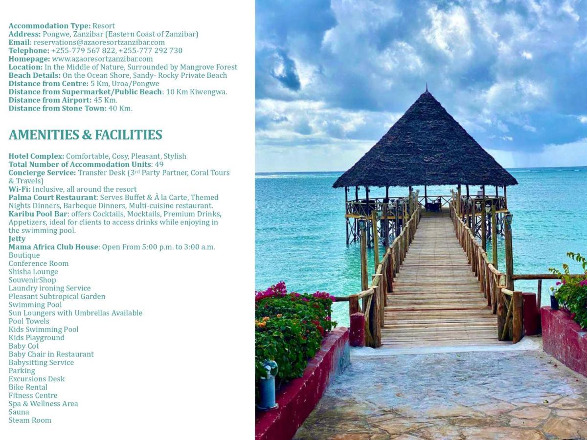Azao Resort & Spa Pongwe Ngoại thất bức ảnh